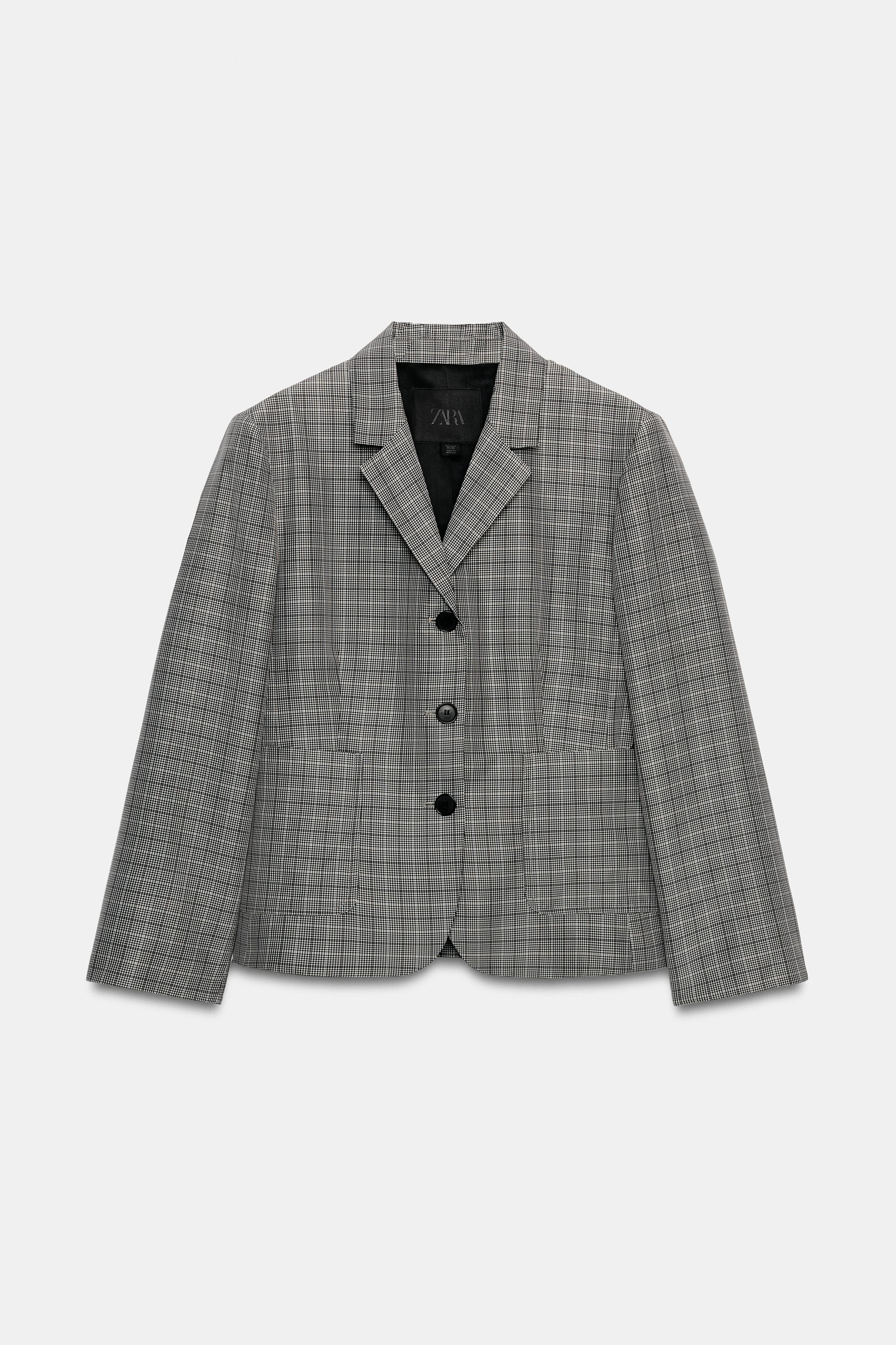 ZW COLLECTION PLAID BLAZER